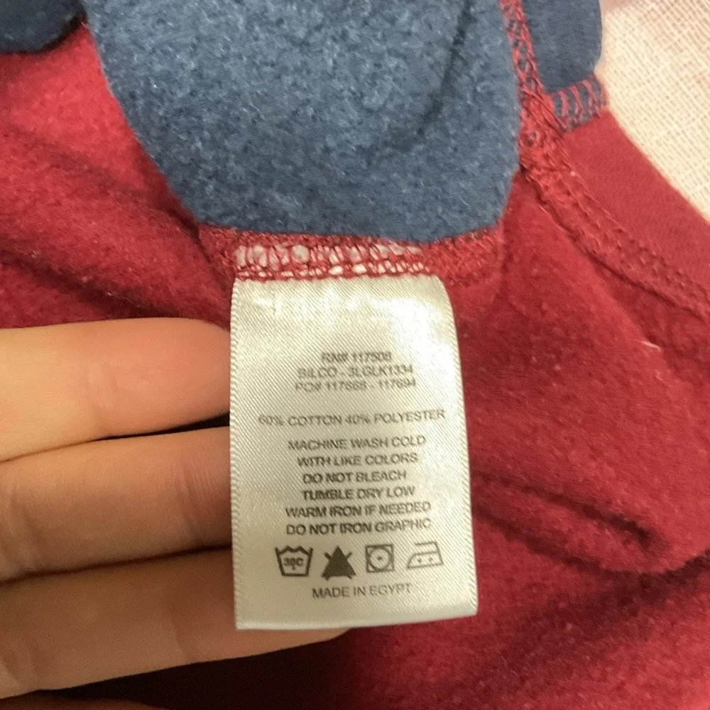 Levi's Men's Red and Blue Hoodie